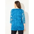 thumbnail image 2 of Catherines Women's Plus Size Jacquard Burnout Top, 2 of 4