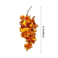 thumbnail image 3 of Halloween Decorations Fake Vines Plants Artificial Maple Leaves Wall Hanging Vines 31.5inch Fall Leaf Garland,for Thanksgiving Decor,Wedding,Fireplace,Party,Table,Outdoor,Garden,Home Decor, 3 of 8
