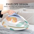 thumbnail image 4 of Yayeee Pillowcase Queen Size Set of 2 Satin Wrinkle Resistant Pillow Case, Orange Retro Flower, 4 of 7