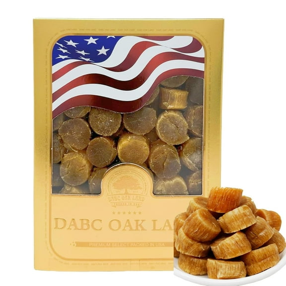 8OZ Dried Japanese Dried Scallops Conpoy 100% Natural Sun Dried Seafood Dried Scallops Grocery Gourmet Food Meat Large 8oz/BOX