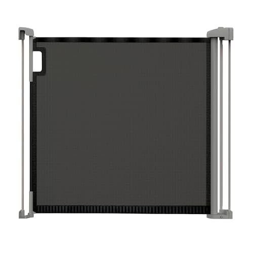 Summer by Ingenuity Puerta retráctil para mascotas y bebés The Thruway serie 52W con malla plegable, 52" de ancho, 30" de alto, montaje en hardware, instalación en la pared de la puerta, pasillo o par