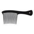thumbnail image 4 of peines de plástico con dientes anchos, peinados hacia atrás, profesionales, para peluquería, antienredos, para uso doméstico (negro, rosa y celeste)., 4 of 5