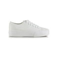 thumbnail image 2 of Lace Up Women's Canvas Sneakers in White, 2 of 3
