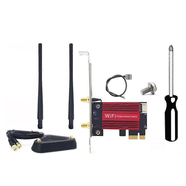WiFi 7 BE200 Pro Pcie Wireless Network Adapter+8DB Antenna BT5.4 Tri Band 2.4G/5G/6GHz BE200 WiFi Ca