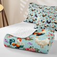 thumbnail image 4 of Erosebridal Rustic Floral Twin Quilt Set,Farm Chicken Rose Twin Coverlet Set For Boys,2pcs, 4 of 7