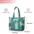 thumbnail image 4 of Great Pyrenees Dog and Pioneer Flower Travel Tote Bags for Women Carry On,Large Weekender Bags for Women Travel,Multi Functional Duffle Bag for Work,Shopping,Sports, 4 of 5