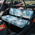 thumbnail image 3 of ZIATUBLES Universal UTV Front Seat Covers, 2-Pack Fits for Kawasaki Mule, Waterproof, Scratch-Resistant and Easy-Clean Protective Covers for Outdoor Farm Ranch (Blue Marble Print), 3 of 8