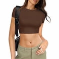 thumbnail image 1 of MKLEKYY Camiseta Camisetas Casuales Estampadas Para Mujer, Cuello Redondo, Manga Corta, Blusa Tipo Túnica Talla M, 1 of 3