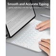 thumbnail image 4 of ESR Keyboard Case Compatible with iPad Air 11" M4/M3/M2 (2026/2025/2024) & iPad Pro 11/Air 5th/4th Gen, Floating Stand & Multi-Touch Trackpad, White, 4 of 9