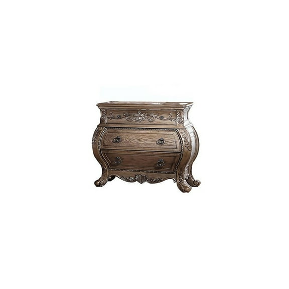 HomeStock Mountain Majesty Nightstand, Vintage Oak