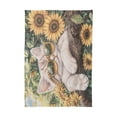 thumbnail image 6 of DEIARA Sunflower Cute Kitten Square Tablecloth 54×54in Polyester Fabric Tablecloth Washable Dust Resistant Wrinkle Resistant, 6 of 9