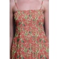 thumbnail image 3 of Bimba Blueberry Leaves Print Women Long Maxi Tube Smocked Bodice Dress-XXX-Large, 3 of 7