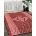 thumbnail image 3 of Ahgly Company Machine Washable Indoor Square Transitional Red Area Rugs, 7' Square, 3 of 7