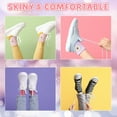 thumbnail image 4 of Bocaoying 8 Pairs Girl Crew Athletic Socks, Cotton Socks with Multicolor Hearts Cartoon Patterns for Kids Running Sport Indoor Outdoor, Aged 3-14, 4 of 6