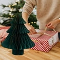 thumbnail image 3 of Honeycomb Paper Christmas Tree Honeycomb Origami Christmas Tree Desktop Decoration Christmas Party Supplies for Home, 3 of 7