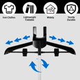 thumbnail image 4 of Telescopic Garment Steamer Rack Height Adjustable Garment Steamer Clothes Rack Foldable Standing Garment Hanger for Steaming Clothes, 4 of 8