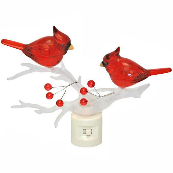 Roman Cardinals on Branch LED Night Light
