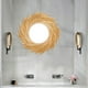 thumbnail image 5 of Espejo de maquillaje redondo de 25 cm, espejo circular decorativo, espejo de tocador de baño, espejo de pared Dorado, 5 of 8