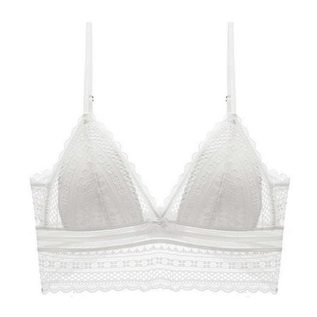 

kpoplk Bra For Women Women s Plus Size Seamless Bra Full Coverage Unlined T-Shirt Underwire Bras(White)