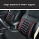 thumbnail image 5 of 1 cojín de masaje lumbar para coche, soporte lumbar para asiento de coche, soporte para la espalda, cojín de cintura, cojín de asiento., 5 of 9