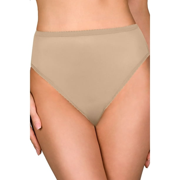 Women's Shadowline 17842P Plus Size Nylon Hi-Leg Brief Panty