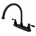 thumbnail image 1 of Kingston Brass KB725ALLS 8 in. Gooseneck Kitchen Faucet without Sprayer, Oil Rubbed Bronze, 1 of 1