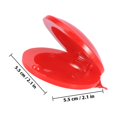 thumbnail image 2 of WEUVEB 1ensemble Instrument de Musique pour Bébé Castanet en Plastique Rouge pour Enfants Forme Ovale Formation Musicale, 2 of 6