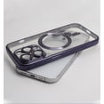 thumbnail image 1 of Funda transparente delgada de silicona a prueba de golpes de lujo con protector de cámara Logo Hole Case para Iphone 14 Pro Max para Samsung S23, 1 of 4
