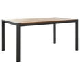thumbnail image 3 of SAFAVIEH Guthrie 59" Acacia Wood Outdoor Dining Table, Natural, 3 of 9