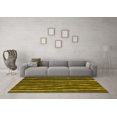 thumbnail image 3 of Ahgly Company Indoor Rectangle Abstract Yellow Contemporary Area Rugs, 2' x 3', 3 of 4