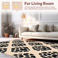 thumbnail image 2 of ODIKA 5'x7' Machine Washable Non-Slip Area Rug, Exotic Spotted Safari Accent With Aged Finish High Traffic Rug, Beige, 293011, 2 of 7