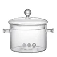 thumbnail image 2 of High Borosilicate Glass Kitchen Pot Double Ear Handle Cooking Pot Multifunctional Ustenes Of Cuisine Clear Glass Stew Pot, 2 of 5