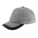 thumbnail image 1 of Gorra de béisbol de lana con visera y orejeras para hombre con hebilla de metal Gris claro, 1 of 9
