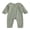Green, variant on Argulvti Baby Boy Girl Cotton Romper Short Sleeve One Piece Jumpsuit Button Front Bodysuits 0-18M