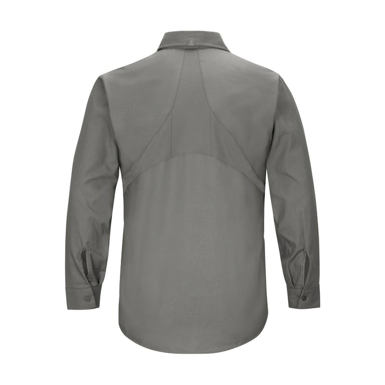 Red Kap Men's Long Sleeve Work Shirt with MIMIX™ - Walmart.com