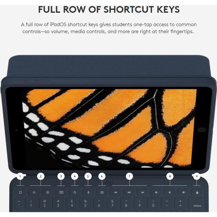 Logitech Rugged Combo 3 Rugged Keyboard/Cover Case Apple, Logitech