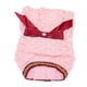 thumbnail image 5 of Vestido de perro suave y lindo con cierre de gancho y bucle, vestido de princesa para cachorro con lazo para fotografía de playa de verano, rosa S, 5 of 5