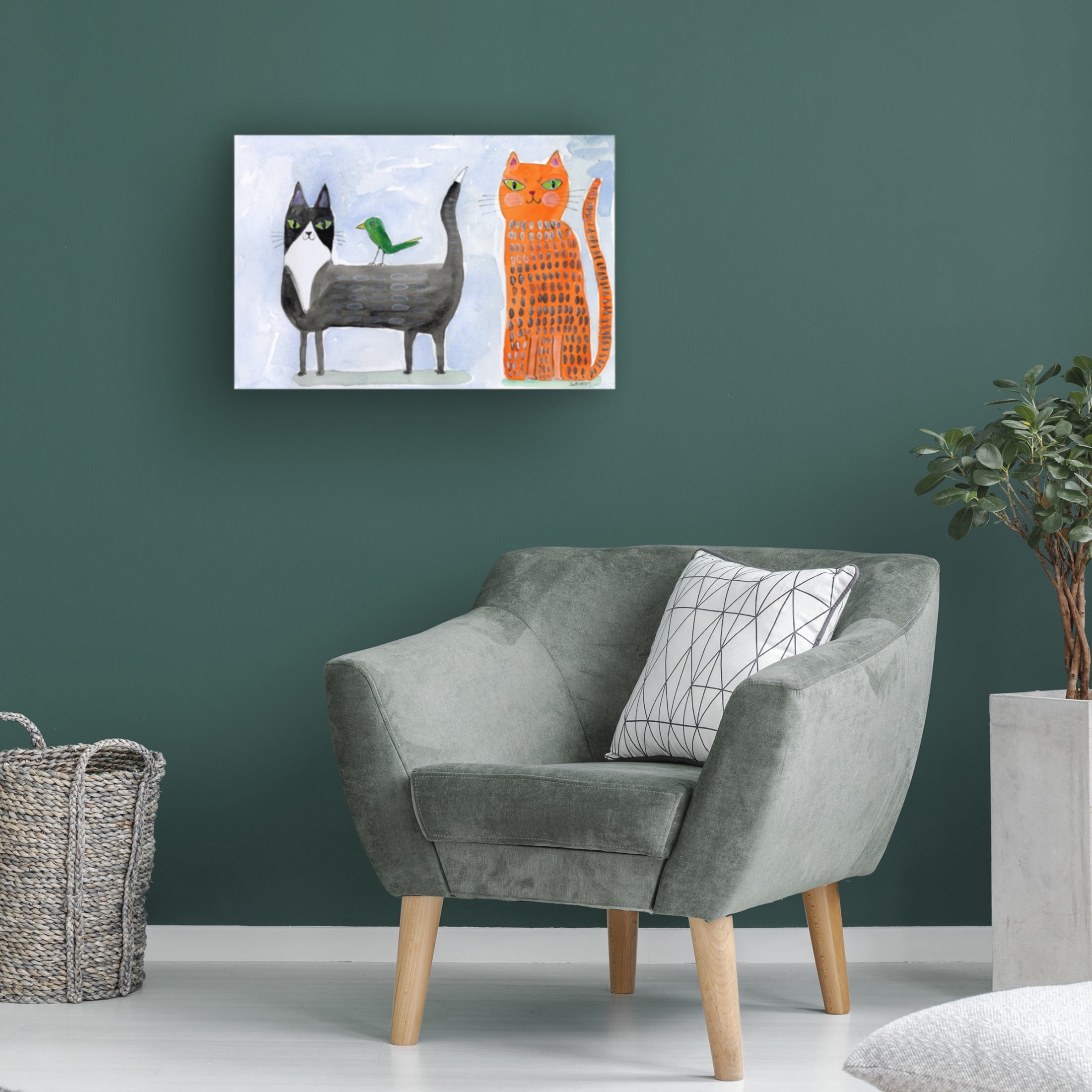 Trademark Fine Art Sharyn Bursic  Unusual Friends Canvas Wall Art
