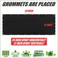 thumbnail image 4 of ColourTreeUSA ColourTree 10' 12' 25' 50' Black Fence Privacy Screen Windscreen Cover Fabric Shade Tarp Mesh Cloth Commercial Grade 170 GSM 8' x 10', 4 of 5