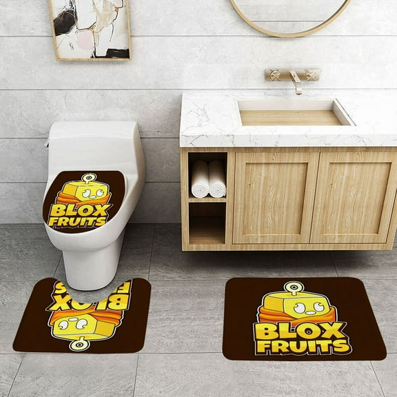 Blox Fruits Classic Three Piece Set With Water Absorption And Anti Slip Properties