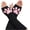 Black Long, variant on Cute Cat Paw Mittens Gloves, Kawaii Cat Cosplay Kawaii Soft 3D Toes Beans Fingerless Cat Claw Paws Pad Sleeve(White Long Gloves)