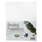 The Beadsmith Beading Foundation  - For Embroidery Work - White 11x8.5 Inches