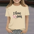 thumbnail image 2 of T-shirt à Manches Courtes Imprimé à Col Rond pour Enfants, Tissu en Polyester Doux Confortable Tenue Décontractée pour l'Été le Printemps l'École Usage Quotidien, 2 of 7