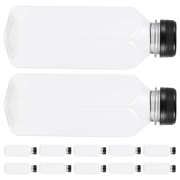 VERDANVERSE 12 Pcs Bouteilles de Fruits Vides en Plastique Étanches Bouteille de Boisson Moderne