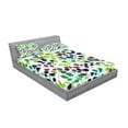 thumbnail image 2 of Ambesonne Colorful Fitted Sheet & Pillow Sham Set, Seasons with Nature, Full, Multicolor, 2 of 2
