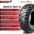 thumbnail image 2 of WANDA (2) 25x10-12 & (4) 25x11-12 UTV ATV Tires 6-Ply Set 6 Bighorn Style 6-Wheelers, 2 of 6