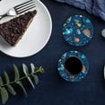 thumbnail image 5 of FMSHPON Ocean Cartoon Whale Set of 6 Round Coaster for Drinks, Absorbent Ceramic Stone Coasters Cup Mat with Cork Base for Home Kitchen Room Coffee Table Bar Decor, 5 of 5