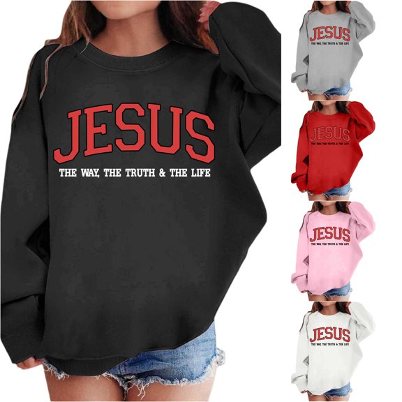 Zylarhe Kids Hoodies Stylish Round Neck Printed Casual T Shirt for Women Men Comfortable Daily Outfit with Jeans and Sneakers Soft Touch Black 13-14 Years