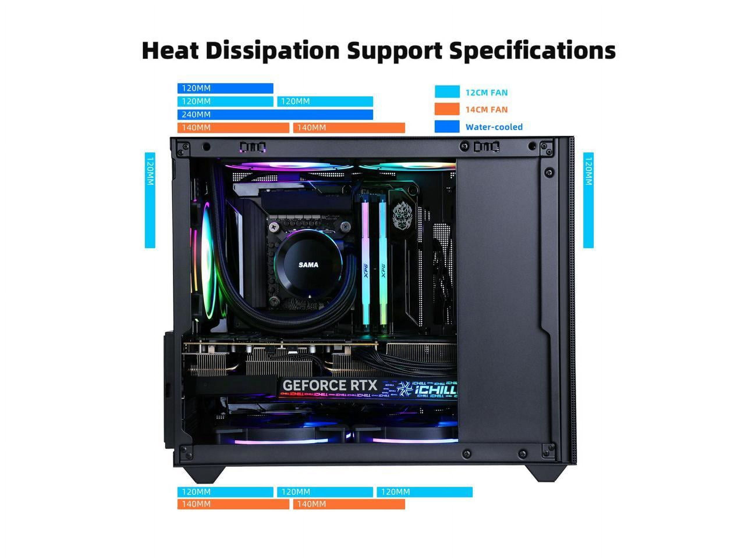 SAMA IM01 Pro Mini Micro ATX Tower Computer Case Tempered Glass-1