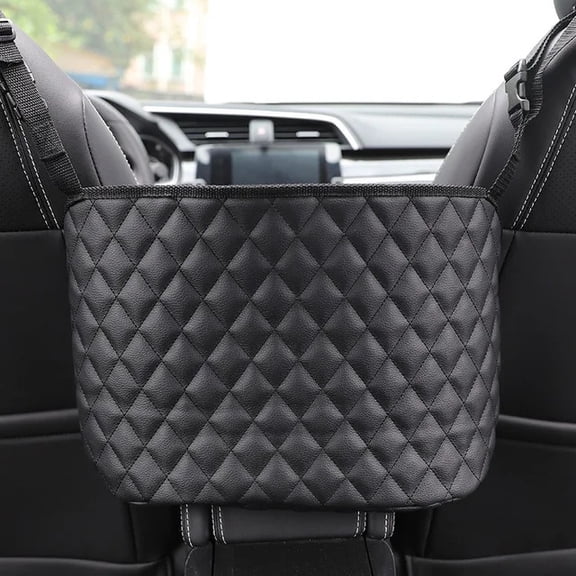 Car Seat Storage Organizer Handbag Holder PU Leather Auto Interior Stowing Tidying Multifunction Seat Back Bag Car Accessories